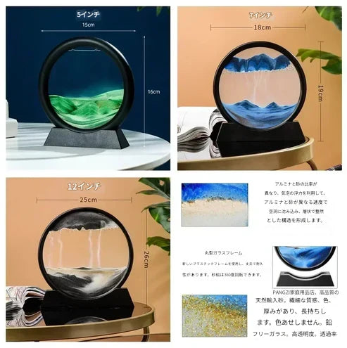 3Dサンドアートフレーム – 動くアートで魅了&リラックス!